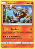 Heatran 48/214 English Pokémon card from Lost Thunder (2018)
