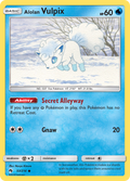 Alolan Vulpix 53/214 English Pokémon card from Lost Thunder (2018)