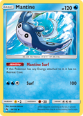 Mantine 58/214 English Pokémon card from Lost Thunder (2018)