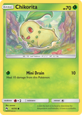 Chikorita 6/214 English Pokémon card from Lost Thunder (2018)