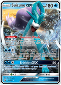 Suicune-GX 60/214 English Pokémon card from Lost Thunder (2018)