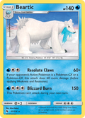 Beartic 62/214 English Pokémon card from Lost Thunder (2018)