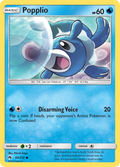 Popplio 64/214 English Pokémon card from Lost Thunder (2018)