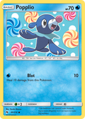 Popplio 65/214 English Pokémon card from Lost Thunder (2018)