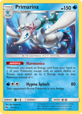 Primarina 67/214 English Pokémon card from Lost Thunder (2018)