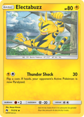 Electabuzz 71/214 English Pokémon card from Lost Thunder (2018)