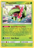 Meganium 8/214 English Pokémon card from Lost Thunder (2018)