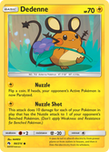 Dedenne 84/214 English Pokémon card from Lost Thunder (2018)