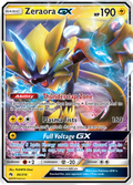 Zeraora-GX 86/214 English Pokémon card from Lost Thunder (2018)