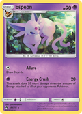 Espeon 89/214 English Pokémon card from Lost Thunder (2018)