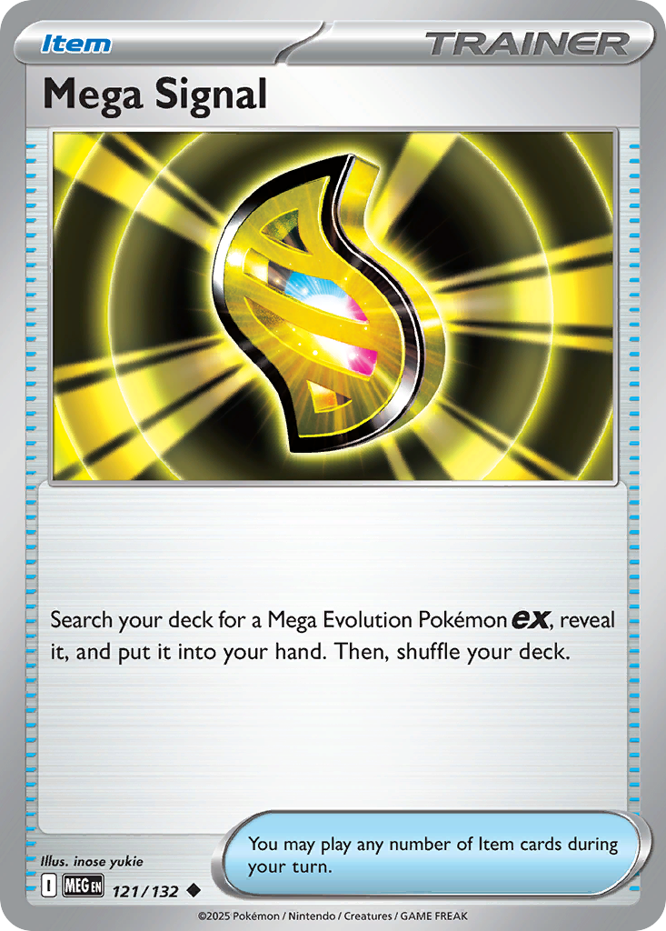 Mega Signal 121/132 — English Pokémon Mega Evolution (2025)