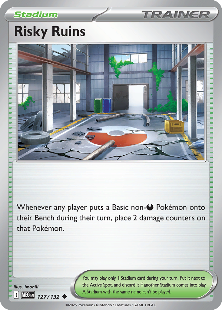 Risky Ruins 127/132 — English Pokémon Mega Evolution (2025)