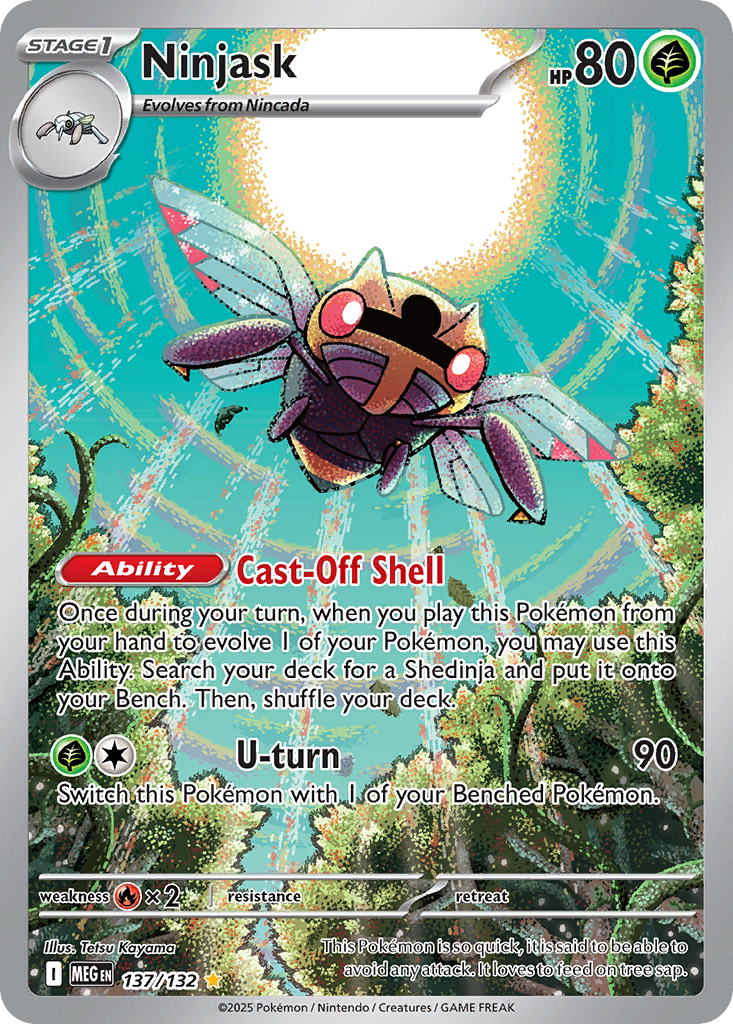 Ninjask 137/132 — English Pokémon Mega Evolution (2025)