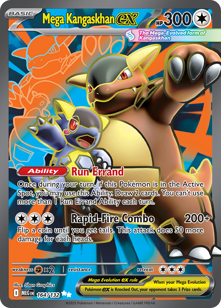 Mega Kangaskhan ex 164/132 — English Pokémon Mega Evolution (2025)