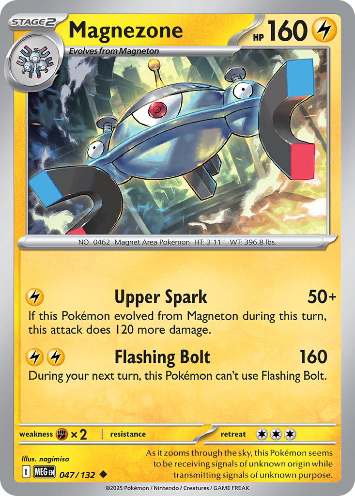 Magnezone 47/132 — English Pokémon Mega Evolution (2025)