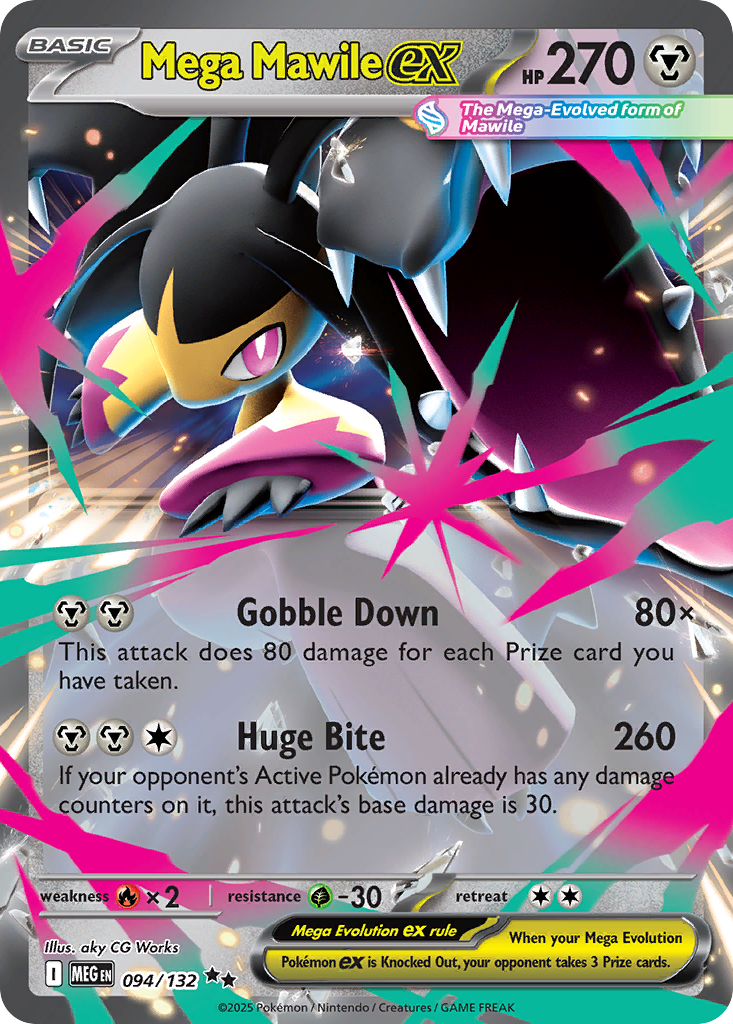 Mega Mawile ex 94/132 — English Pokémon Mega Evolution (2025)