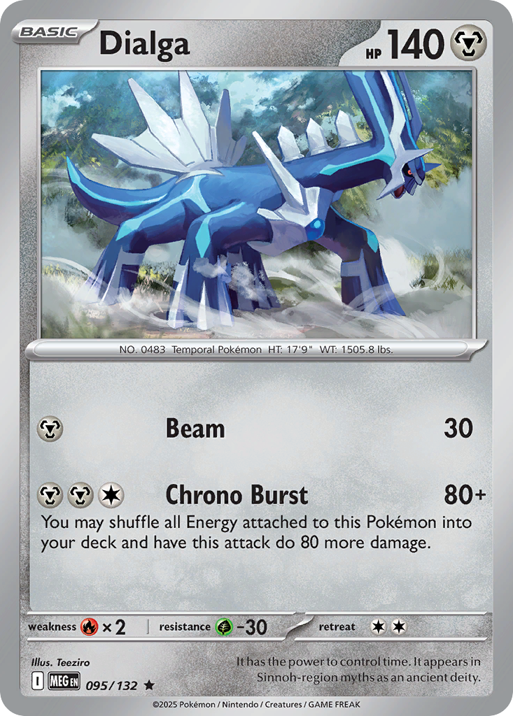 Dialga 95/132 — English Pokémon Mega Evolution (2025)