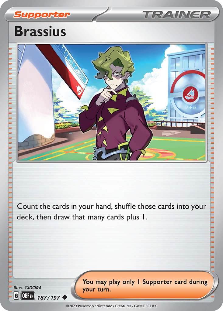 Brassius 187/197 — English Pokémon Obsidian Flames (2023)
