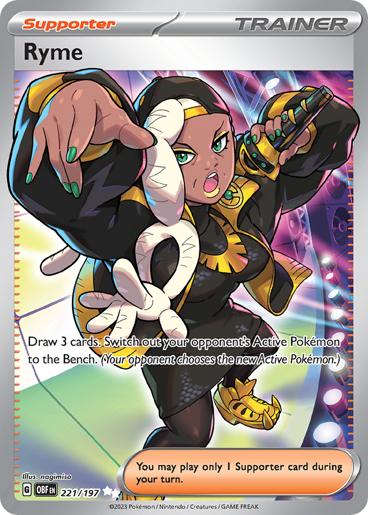 Ryme 221/197 — English Pokémon Obsidian Flames (2023)