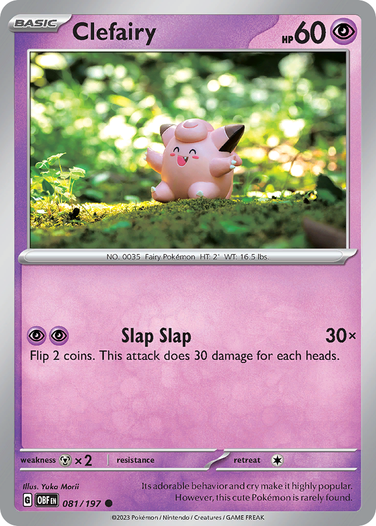 Clefairy 81/197 — English Pokémon Obsidian Flames (2023)