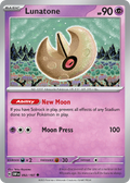 Lunatone 92/197 — English Pokémon Obsidian Flames (2023)