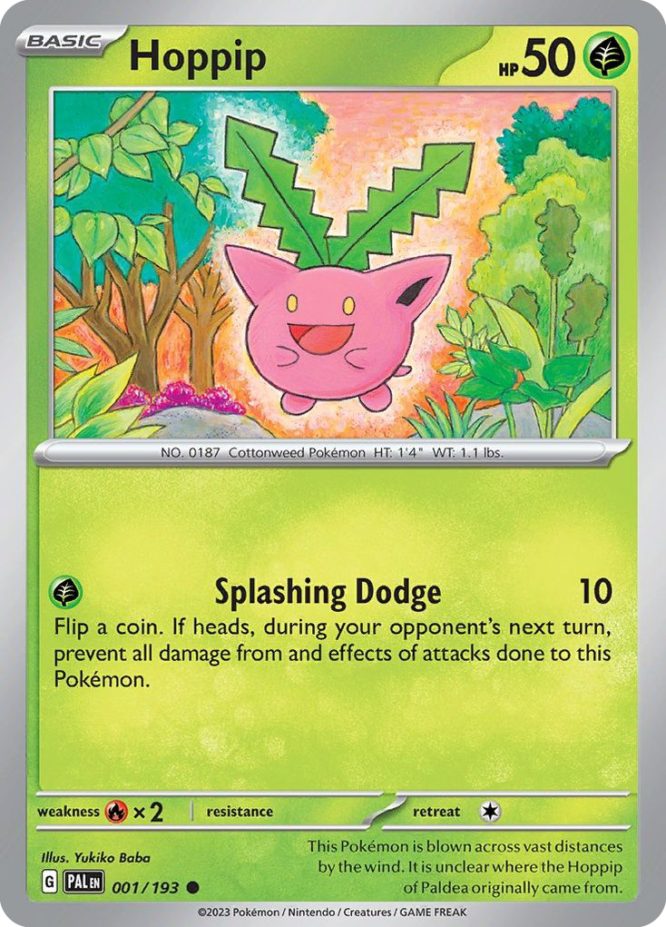Hoppip 1/193 — English Pokémon Paldea Evolved (2023)