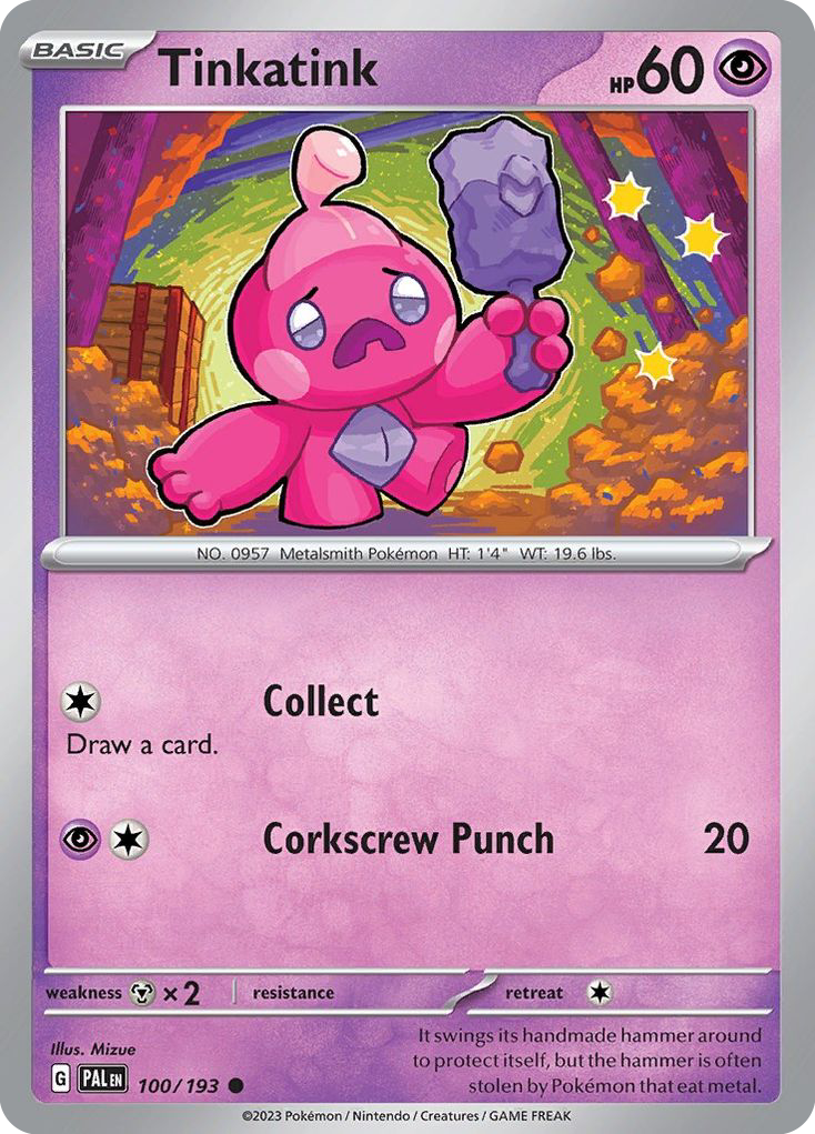 Tinkatink 100/193 — English Pokémon Paldea Evolved (2023)