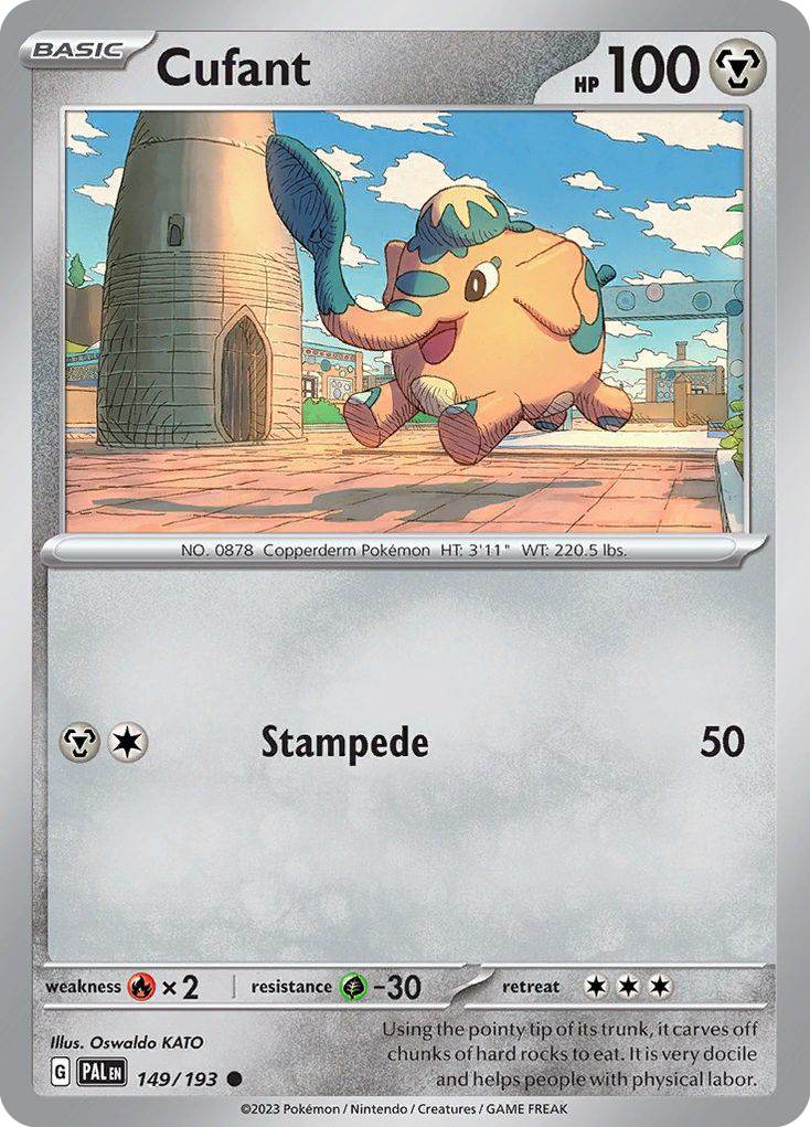 Cufant 149/193 — English Pokémon Paldea Evolved (2023)