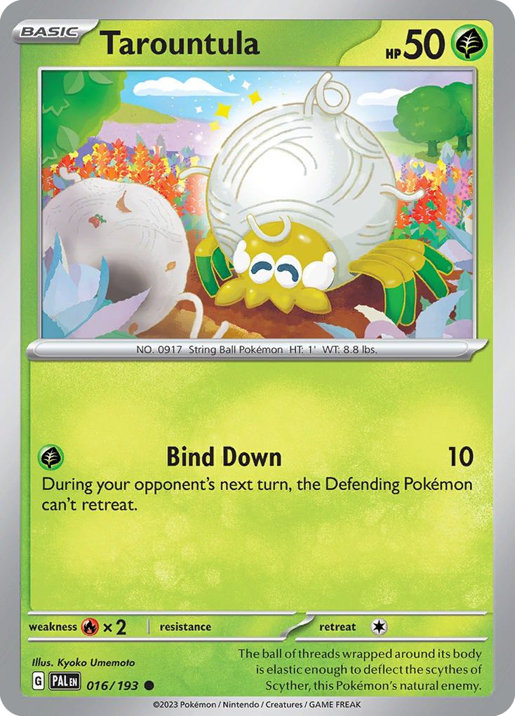 Tarountula 16/193 — English Pokémon Paldea Evolved (2023)