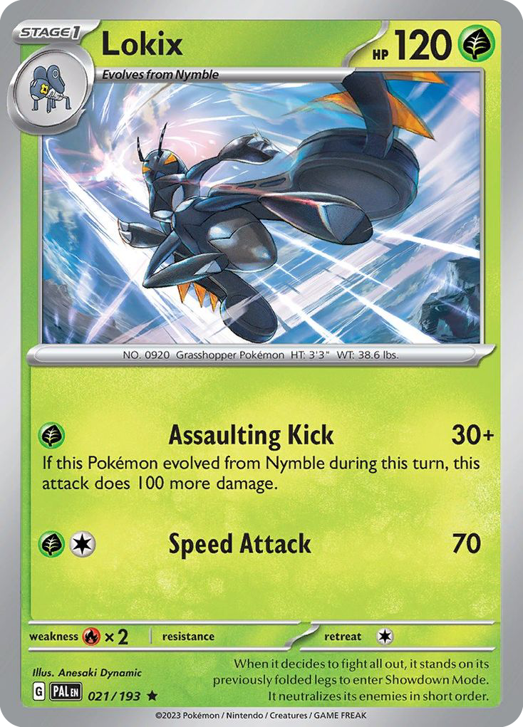 Lokix 21/193 — English Pokémon Paldea Evolved (2023)