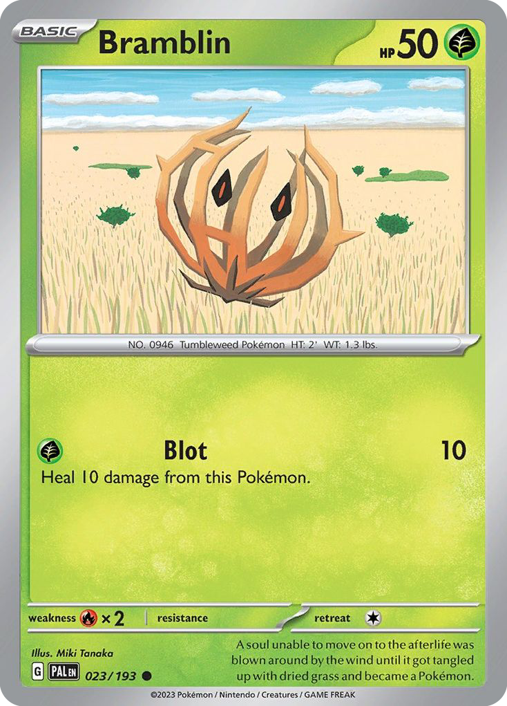 Bramblin 23/193 — English Pokémon Paldea Evolved (2023)