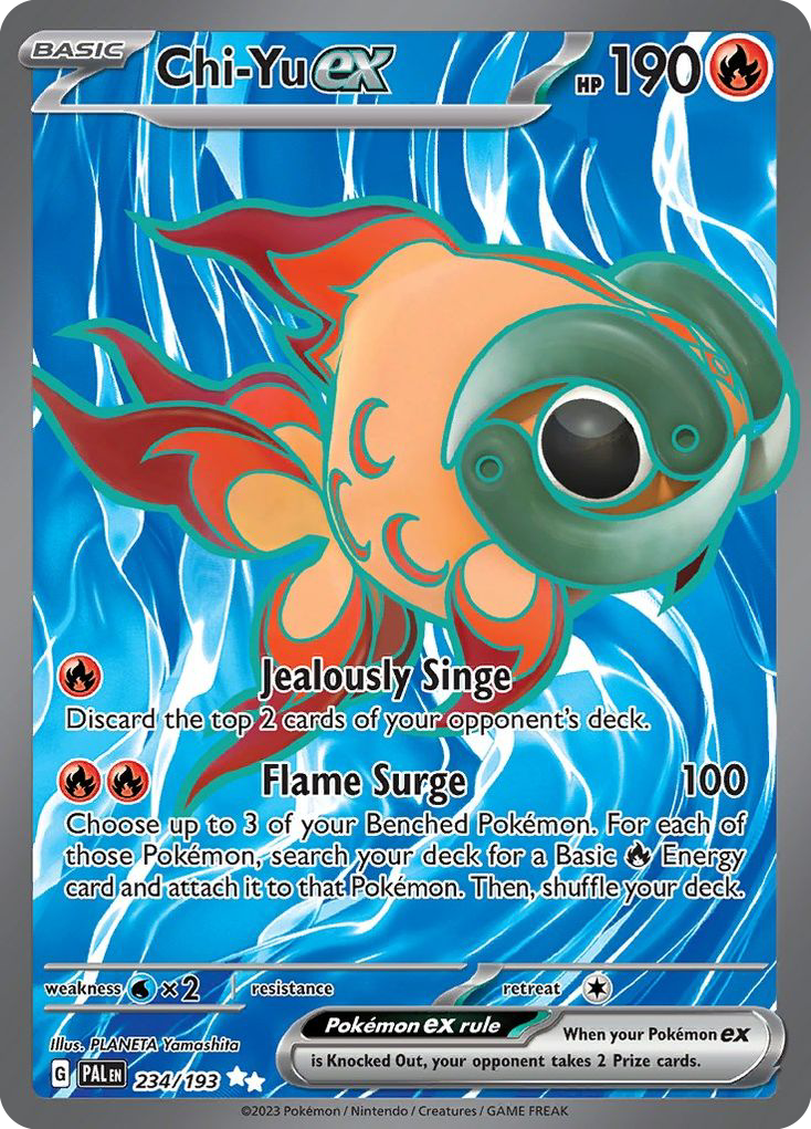 Chi-Yu ex 234/193 — English Pokémon Paldea Evolved (2023)