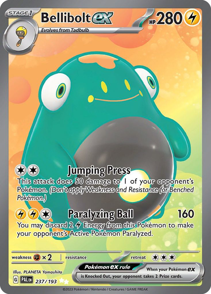 Bellibolt ex 237/193 — English Pokémon Paldea Evolved (2023)