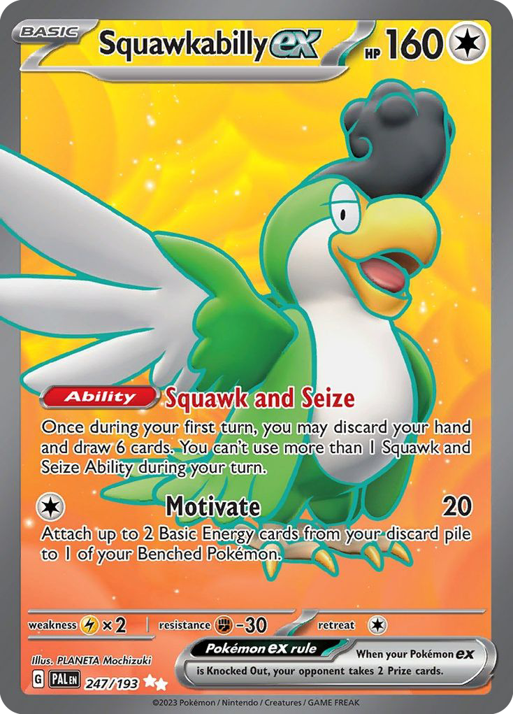 Squawkabilly ex 247/193 — English Pokémon Paldea Evolved (2023)