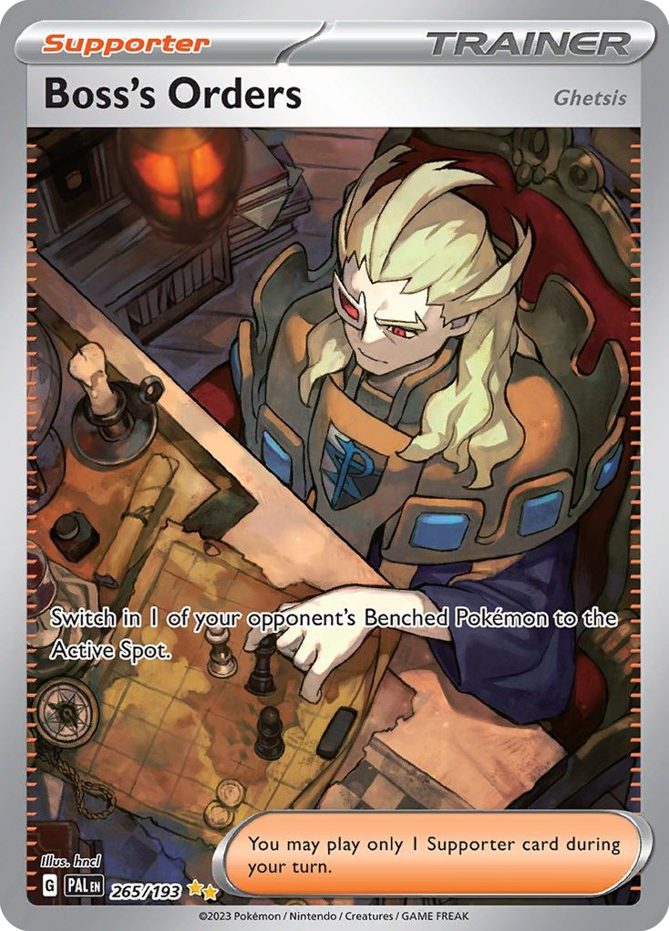 Boss's Orders (Ghetsis) 265/193 — English Pokémon Paldea Evolved (2023)