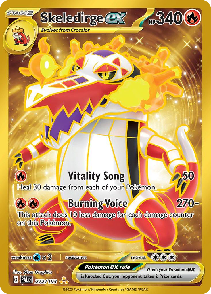 Skeledirge ex 272/193 — English Pokémon Paldea Evolved (2023)