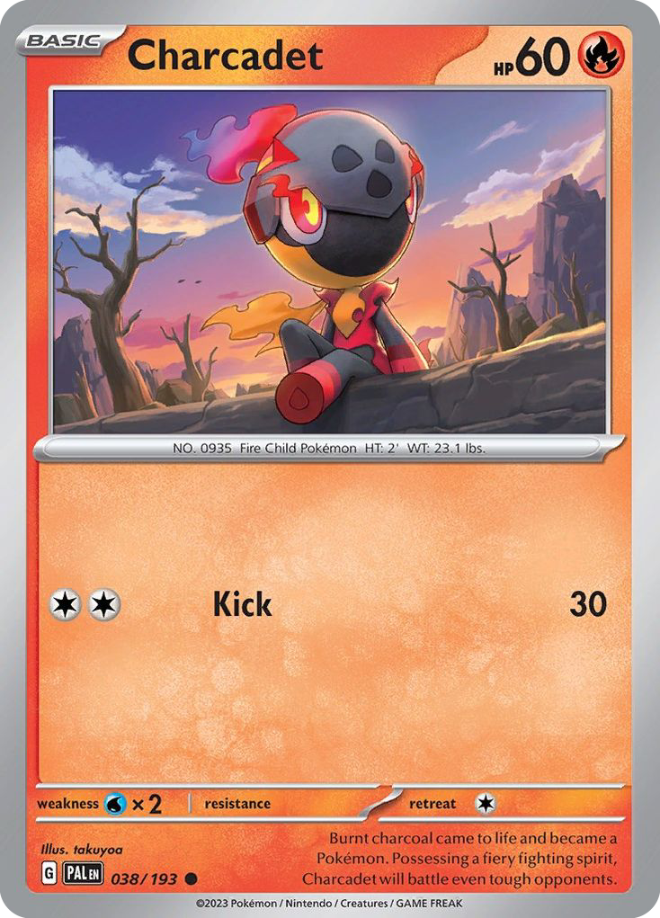 Charcadet 38/193 — English Pokémon Paldea Evolved (2023)
