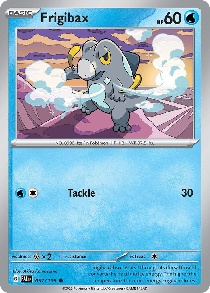 Frigibax 57/193 — English Pokémon Paldea Evolved (2023)