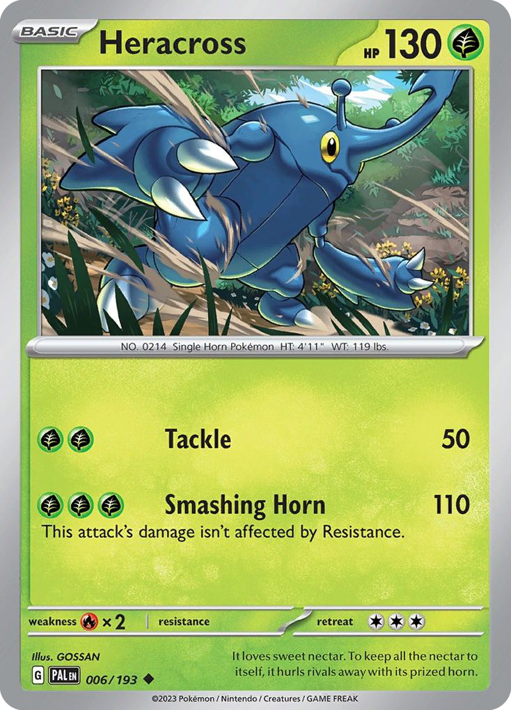 Heracross 6/193 — English Pokémon Paldea Evolved (2023)