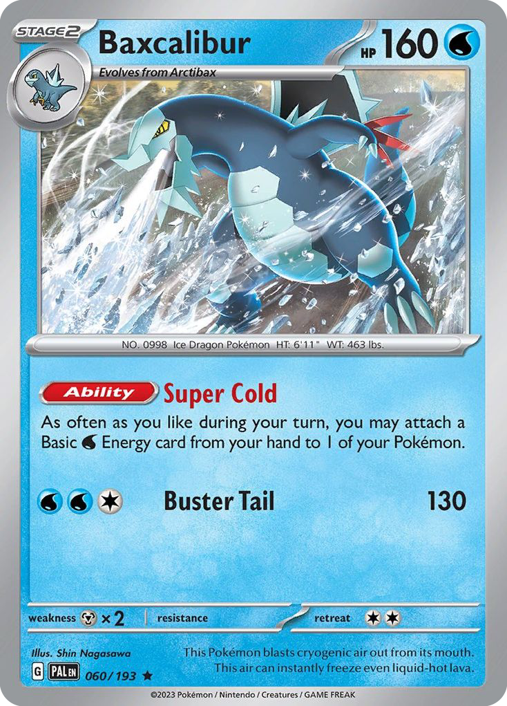 Baxcalibur 60/193 — English Pokémon Paldea Evolved (2023)