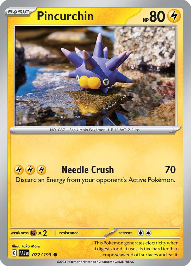 Pincurchin 72/193 — English Pokémon Paldea Evolved (2023)