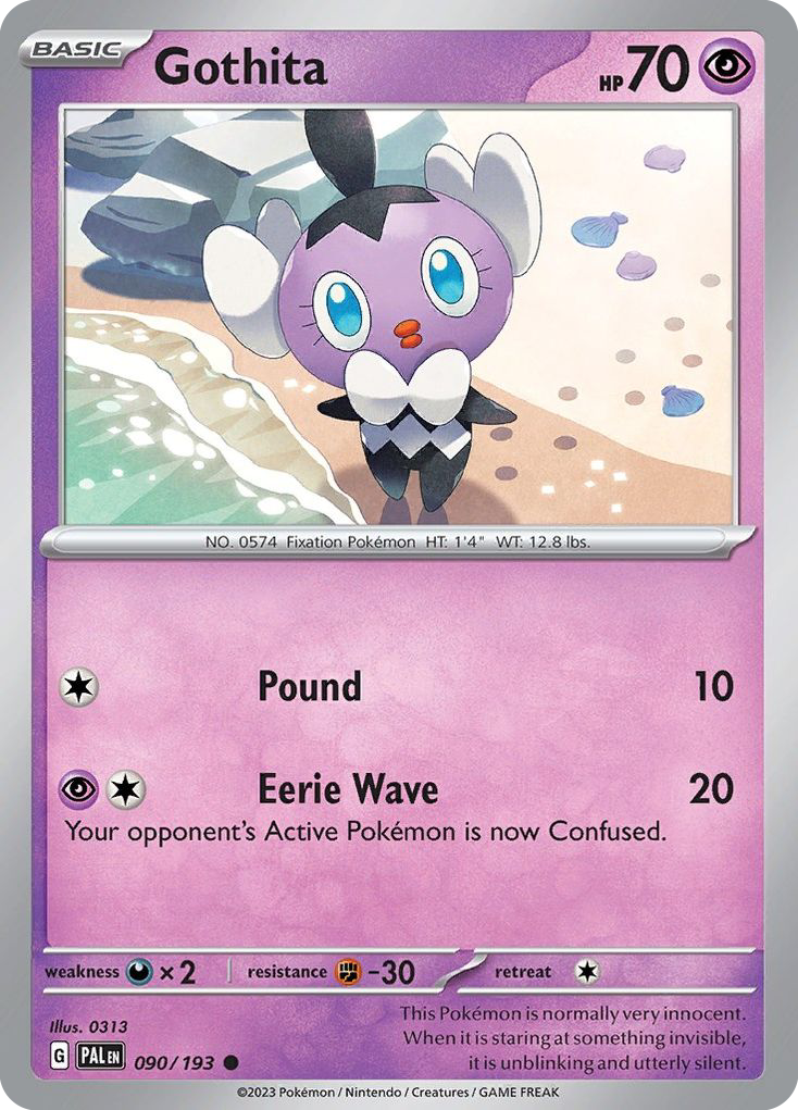 Gothita 90/193 — English Pokémon Paldea Evolved (2023)
