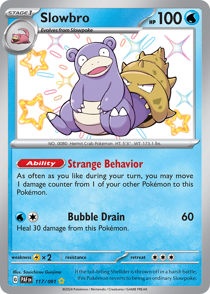 Slowbro 117/91 — English Pokémon Paldean Fates (2024)