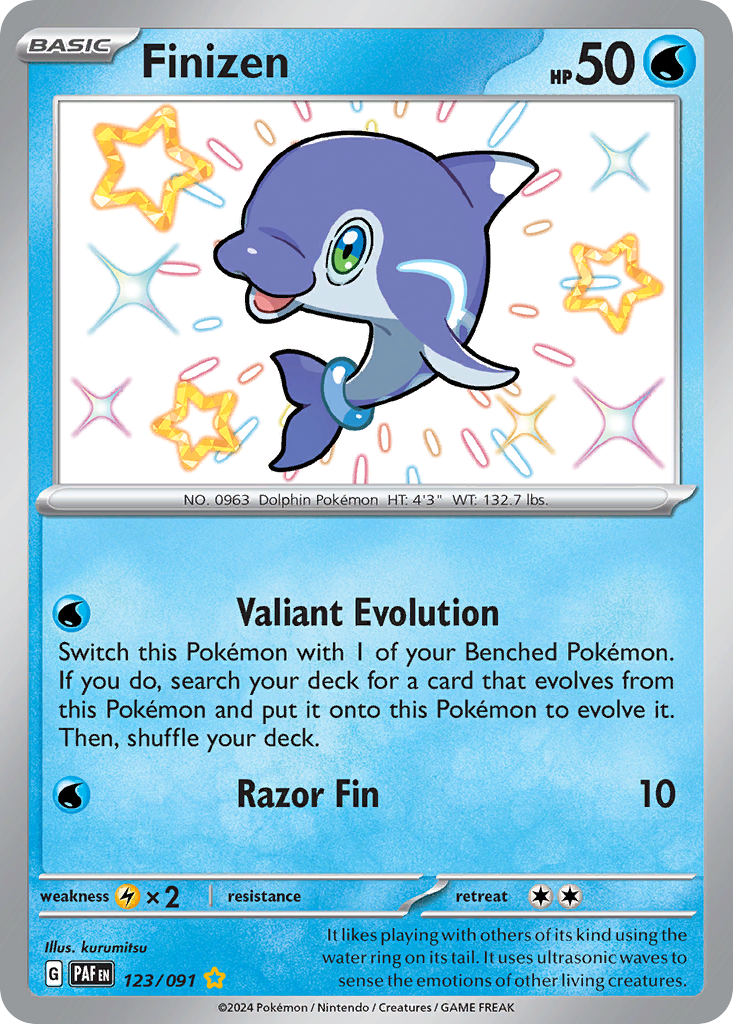 Finizen 123/91 — English Pokémon Paldean Fates (2024)