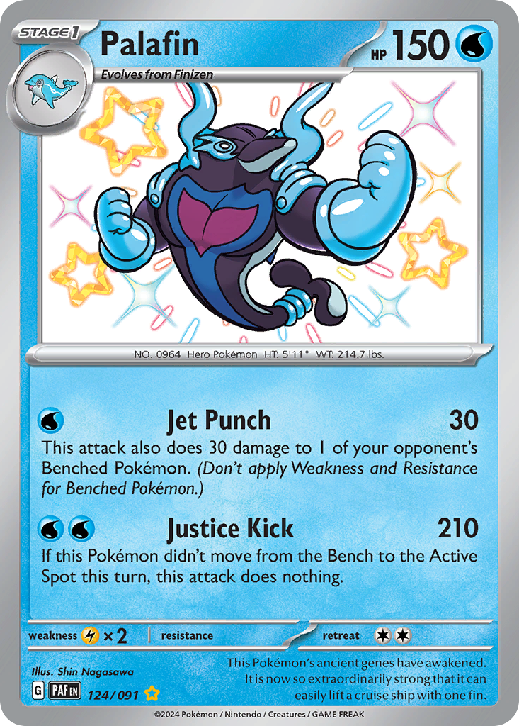 Palafin 124/91 — English Pokémon Paldean Fates (2024)