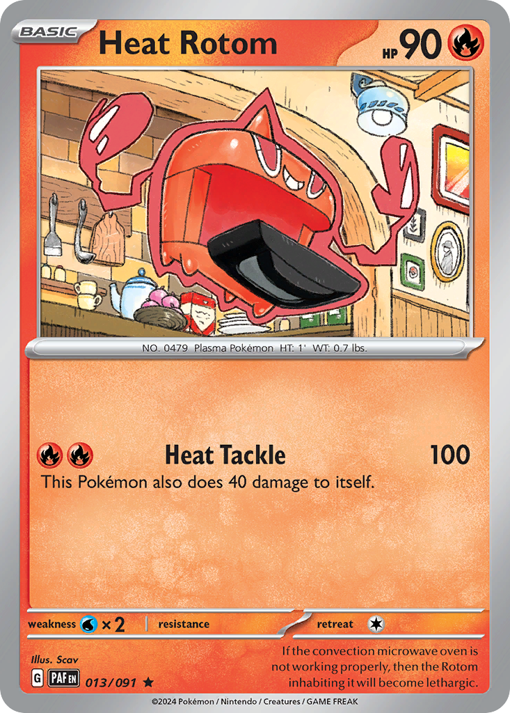 Heat Rotom 13/91 — English Pokémon Paldean Fates (2024)