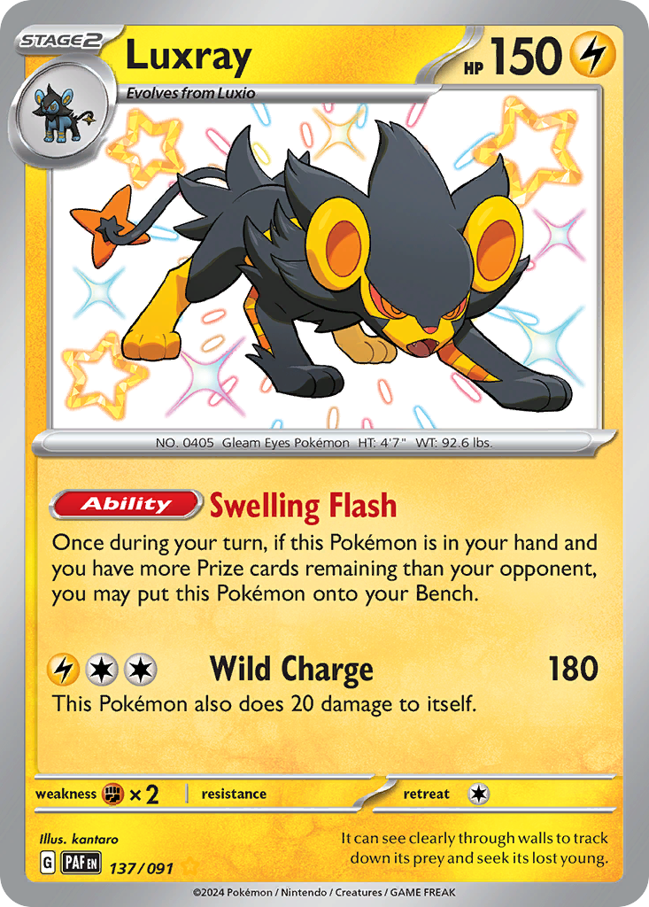 Luxray 137/91 — English Pokémon Paldean Fates (2024)