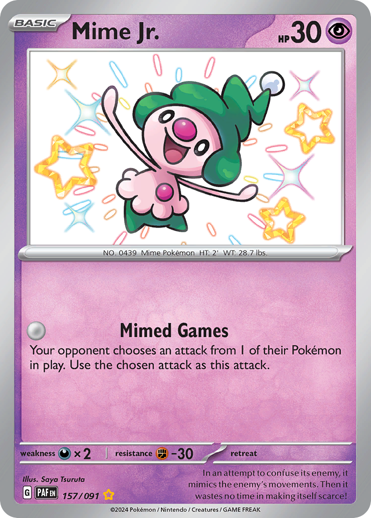 Mime Jr. 157/91 — English Pokémon Paldean Fates (2024)