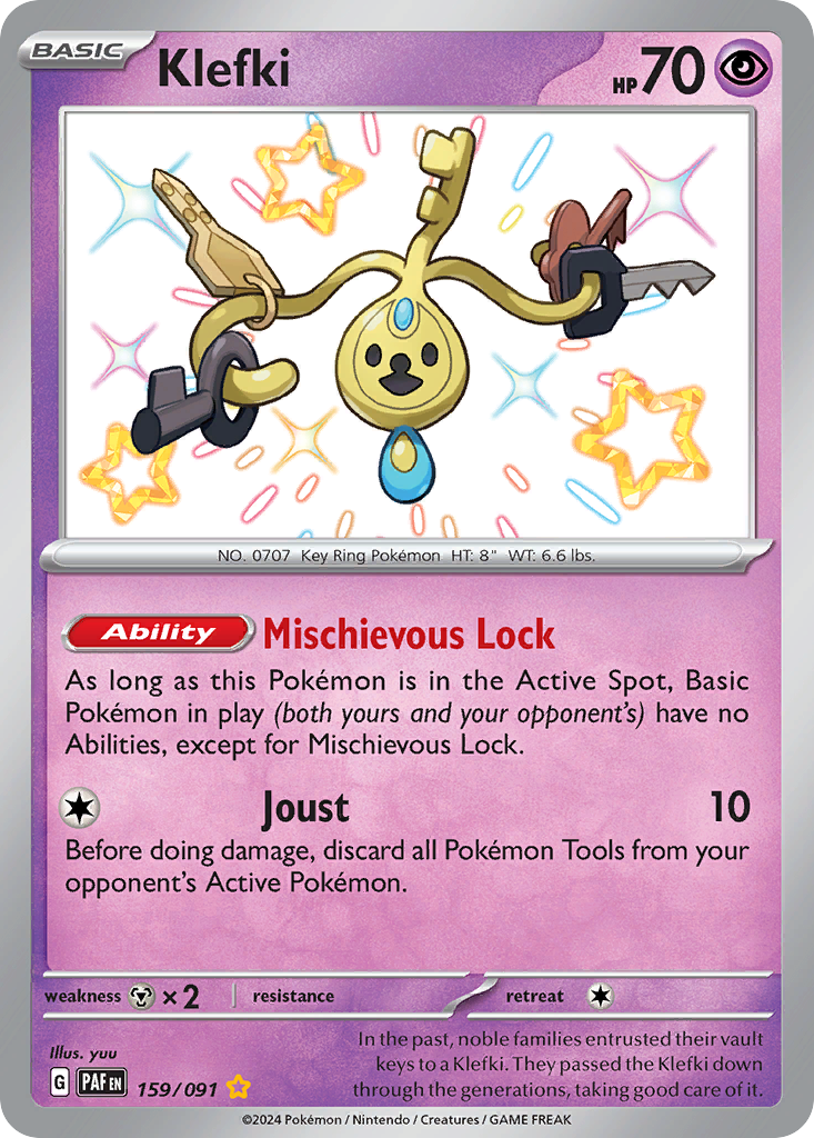 Klefki 159/91 — English Pokémon Paldean Fates (2024)