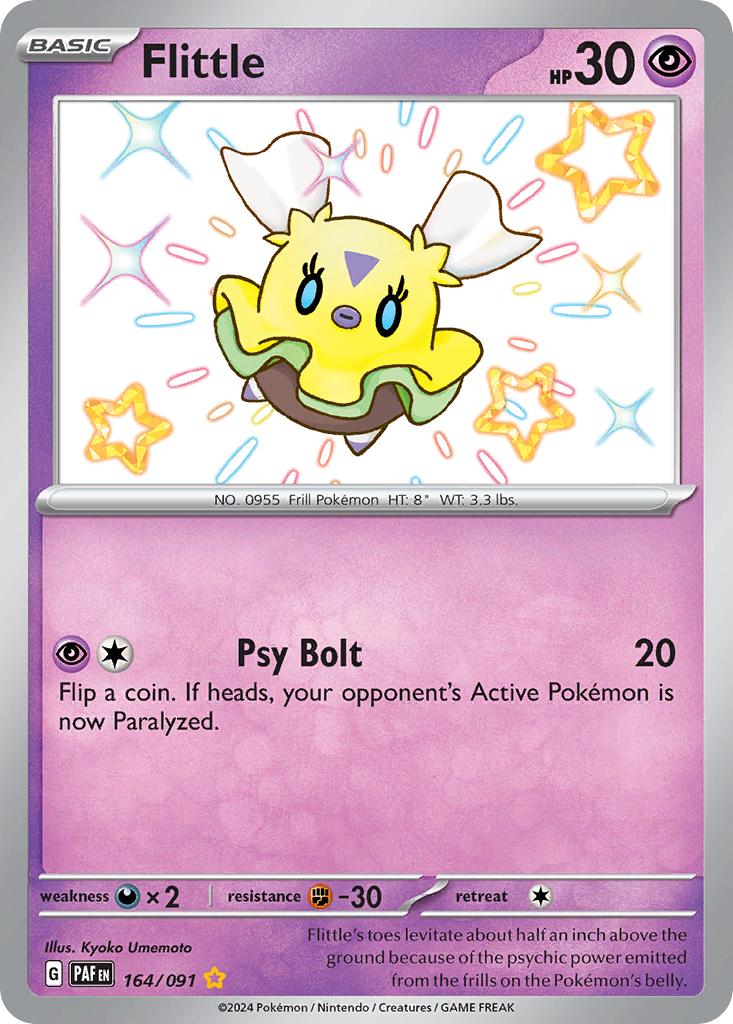 Flittle 164/91 — English Pokémon Paldean Fates (2024)